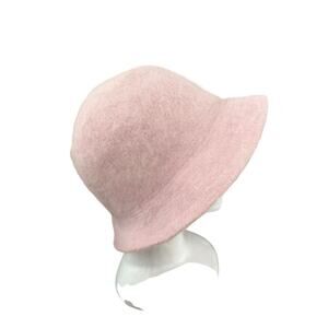 Wilson Leather Maxima Soft Pink Hat L/ XL Fedora Angora Blend Fuzzy